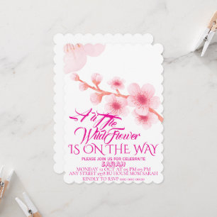 Redigerbar En liten vildblomma Baby Shower Inbjuda Inbjudningar