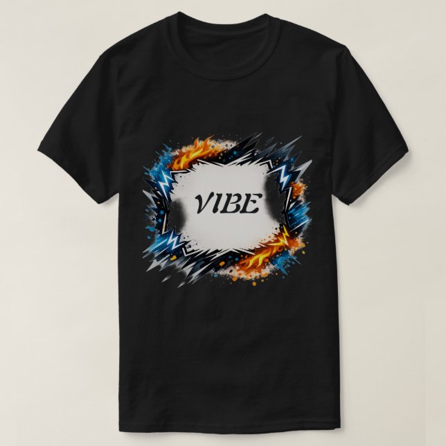 Redigerbar Energiramdesign – Anpassad text  T Shirt (Design framsida)