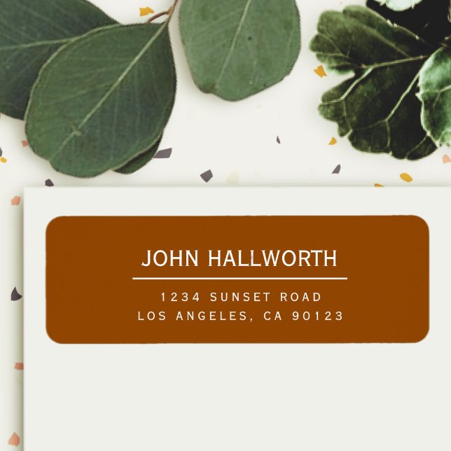 Redigerbar enkel retur returadress etikett (Skapare uppladdad)