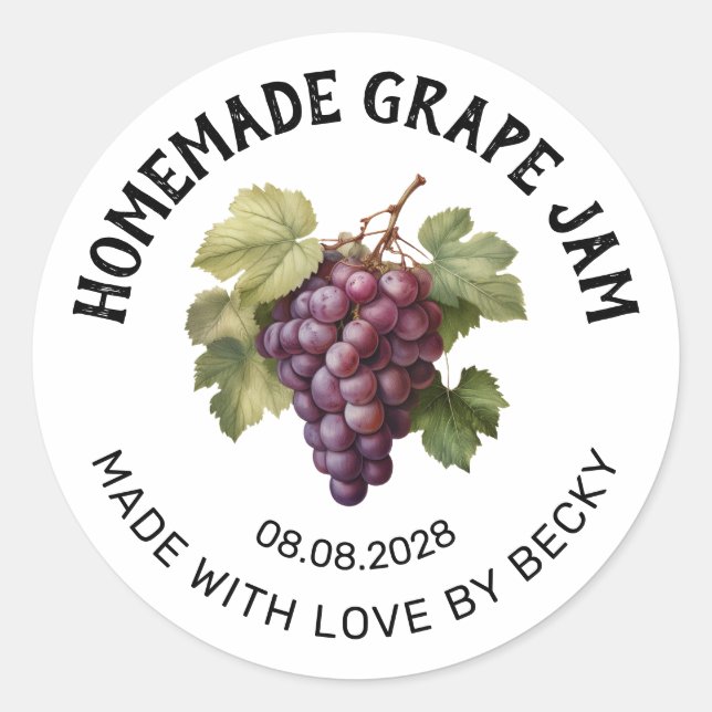 Redigerbar etikett för grapefruktmarmelad med röda (Framsida)