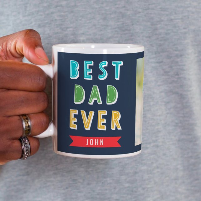 Redigerbar Färg Best Pappa någonsin Personlig mugg (Skapare uppladdad)
