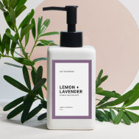 Redigerbar Färg Modern Minimalist Product Label