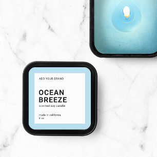 Redigerbar Färg Modern Minimalistisk Produktetiket Fyrkantigt Klistermärke