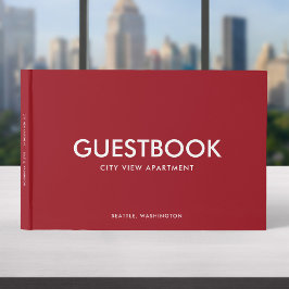 Redigerbar Färg Snyggt Sans Serif Modern Gästböcker