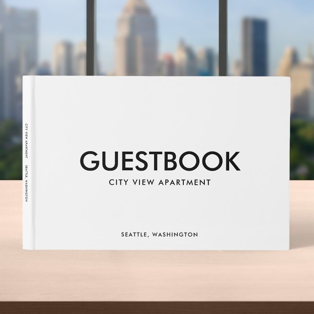 Redigerbar Färg Snyggt Sans Serif Modern Gästböcker (Skapare uppladdad)