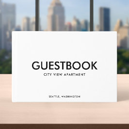 Redigerbar Färg Stilig Sans Serif Modern Gästböcker