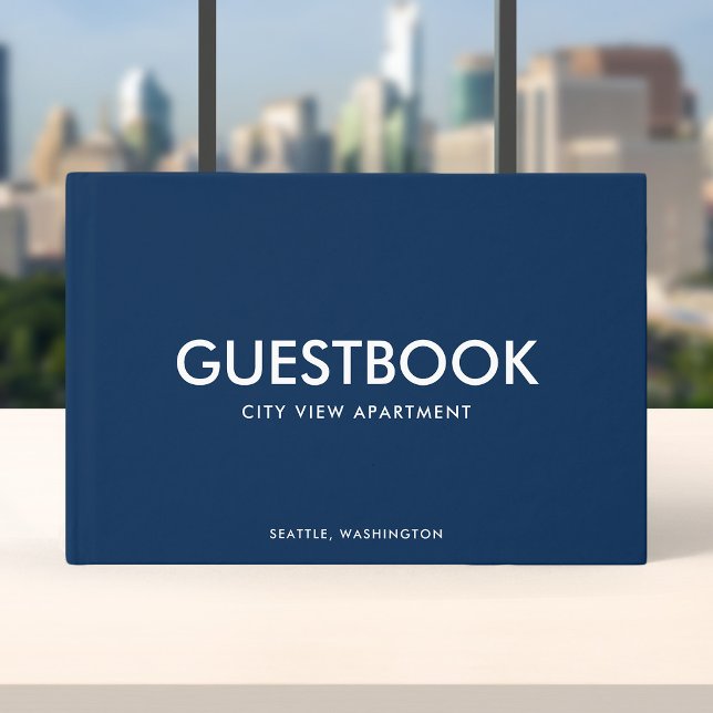 Redigerbar Färg Stilig Sans Serif Modern Gästböcker (Skapare uppladdad)