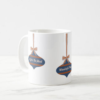 Redigerbar Färg Vintage Pyntpakett Jul Kaffemugg