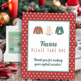 Redigerbar favoritsignatur - Ugly Sweater Party Poster