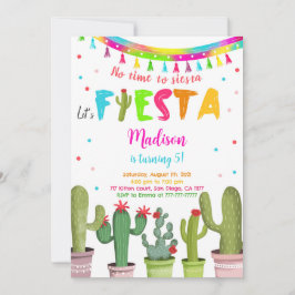 Redigerbar Fiesta-Födelsedagsfest Inbjudningar
