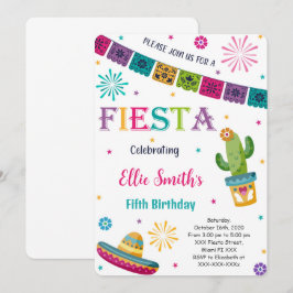 Redigerbar Fiesta-inbjudan Inbjudningar