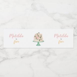 redigerbar födelsedagskalas party vattenflaskor etikett