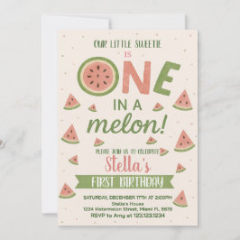 Redigerbar för barn för inbjudan till Watermelon B