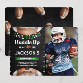 Redigerbar fotbolls-inbjudan inbjudningar