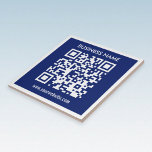 Redigerbar (genererad omedelbart) QR-kod | Blå flo Kakelplatta<br><div class="desc">Ange bara en webbplats adress om du vill generera anpassningsbarnas QR-kod omedelbart.</div>