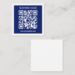 Redigerbar (genererad omedelbart) QR-kod Blå flo Tilläggskort