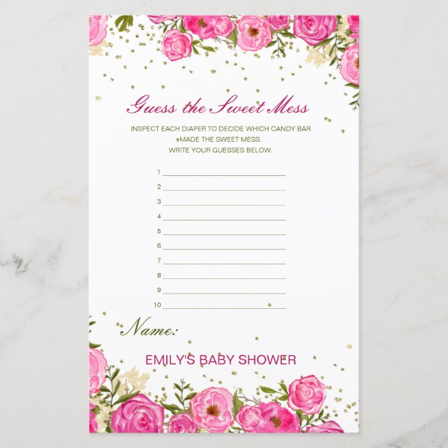 Redigerbar Gissa den söta röjan, smutsig blöja (Framsida)