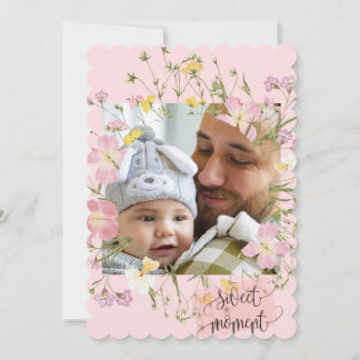 Redigerbar Glad Familj Foto Kort