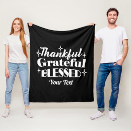 Redigerbar gnistrande Thanksgiving, offertdesign Fleecefilt