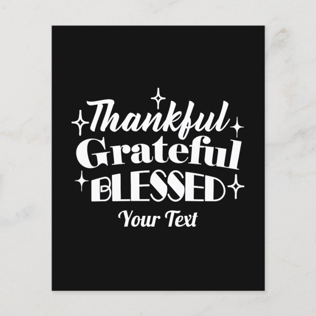 Redigerbar gnistrande Thanksgiving, offertdesign Flygblad (Framsidan)