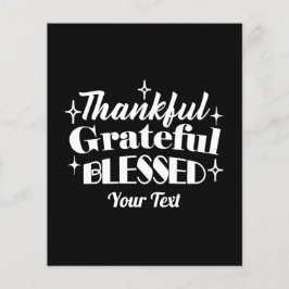 Redigerbar gnistrande Thanksgiving, offertdesign Flygblad