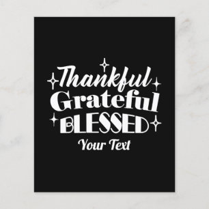 Redigerbar gnistrande Thanksgiving, offertdesign Flygblad