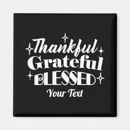 Redigerbar gnistrande Thanksgiving, offertdesign Magnet