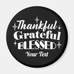 Redigerbar gnistrande Thanksgiving, offertdesign Magnet
