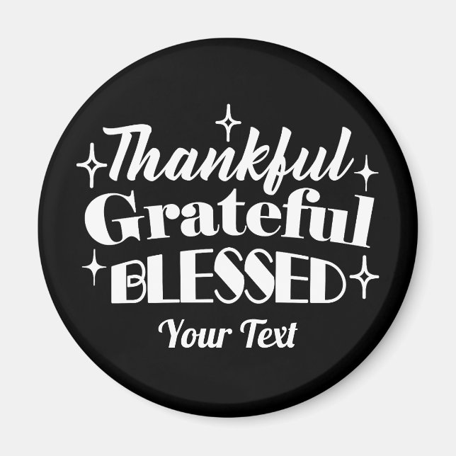 Redigerbar gnistrande Thanksgiving, offertdesign Magnet (Framsidan)