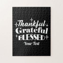 Redigerbar gnistrande Thanksgiving, offertdesign Pussel
