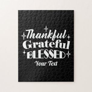 Redigerbar gnistrande Thanksgiving, offertdesign Pussel