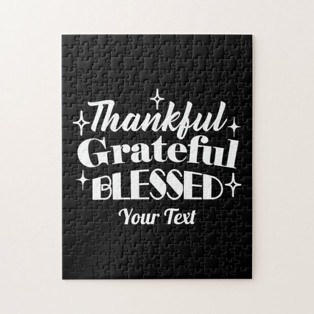 Redigerbar gnistrande Thanksgiving, offertdesign Pussel (Vertikal)