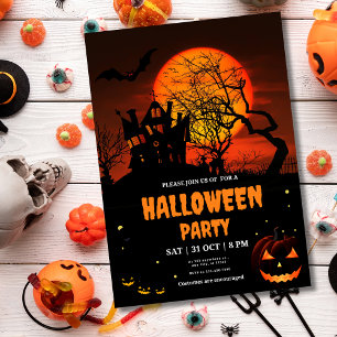 Redigerbar Halloween-inbjudan, Halloween-kostym Inbjudningar