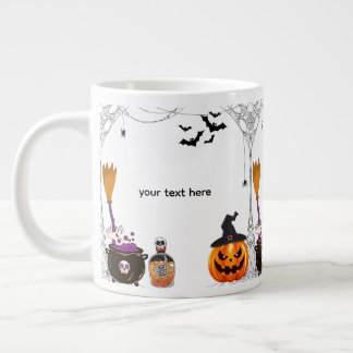 redigerbar halloween jumbo mugg