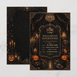Redigerbar Halloweenfest-inbjudan till Spökhuset Inbjudningar