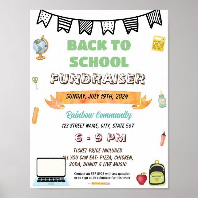 Redigerbar handboksskolflygare poster (Framsidan)