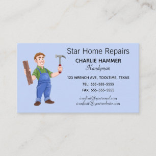 Redigerbar Handyman Visitkort