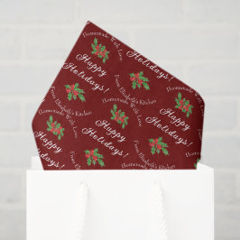 Redigerbar Helgdag Baking Gift Red Glad helg