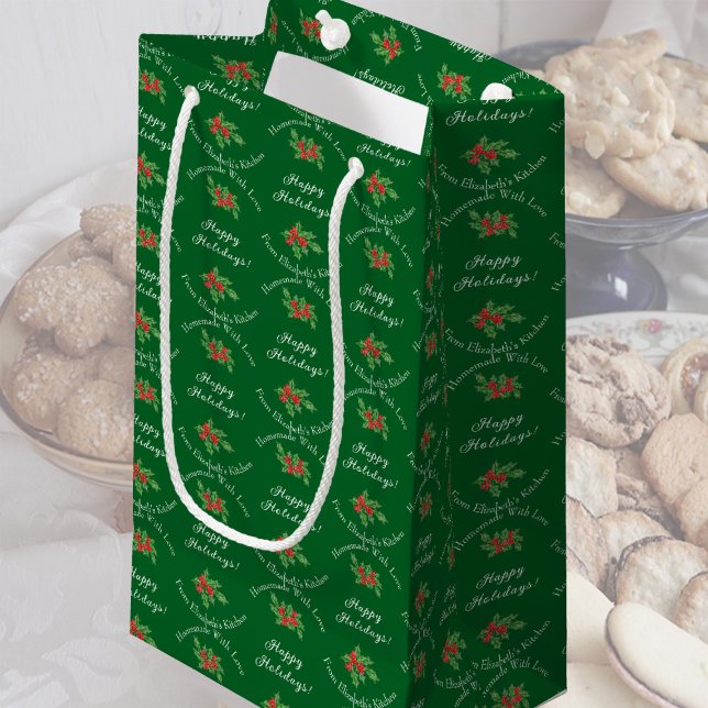 Redigerbar Helgdag Baking Grönt Glad helg (Skapare uppladdad)
