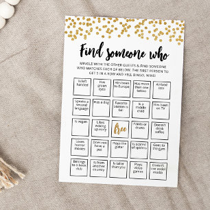 Redigerbar Hitta någon som spel Bingo spel Kort