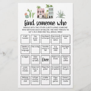 Redigerbar Hitta någon som spelar Bingo