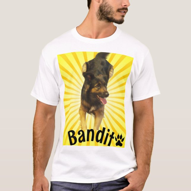 Redigerbar husdjursfoto och namn t shirt (Framsida)