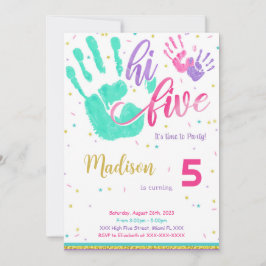 Redigerbar inbjudan på fem dagar