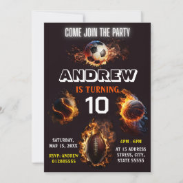 Redigerbar inbjudan till alla stjärnsporter på föd