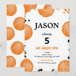 Redigerbar inbjudan till basketträning