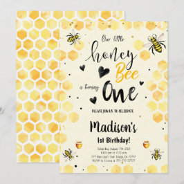 Redigerbar inbjudan till bifödelsedag