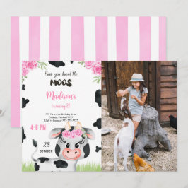 Redigerbar inbjudan till foto på sängfödelsedag