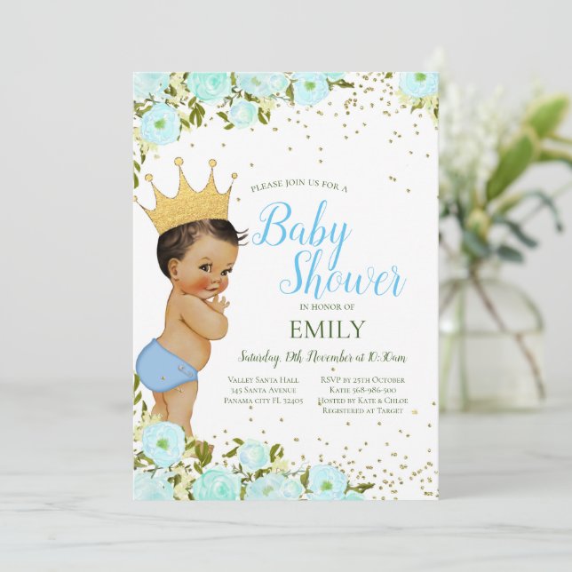 Redigerbar inbjudan till prins (Stående Fram)