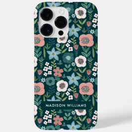 Redigerbar inskription Blommor Minimalistisk Case-