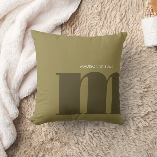 Redigerbar inskription Färg Personlig Namn Kudde (Filt)